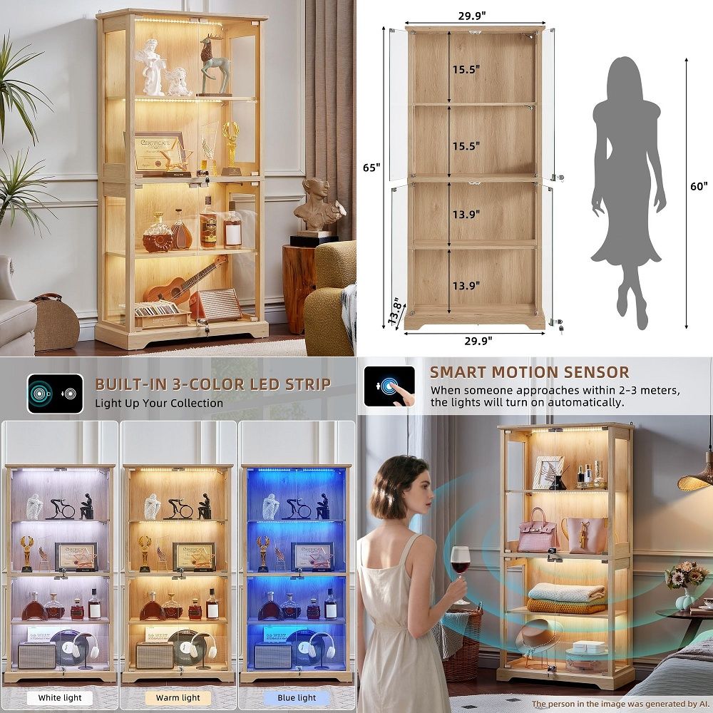 Glass Cabinet Display - Стеклянный витринный шкаф в стиле фермерского
