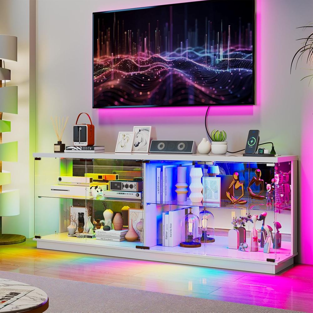Glass Cabinet Display - Тумба под телевизор 71 дюйм с