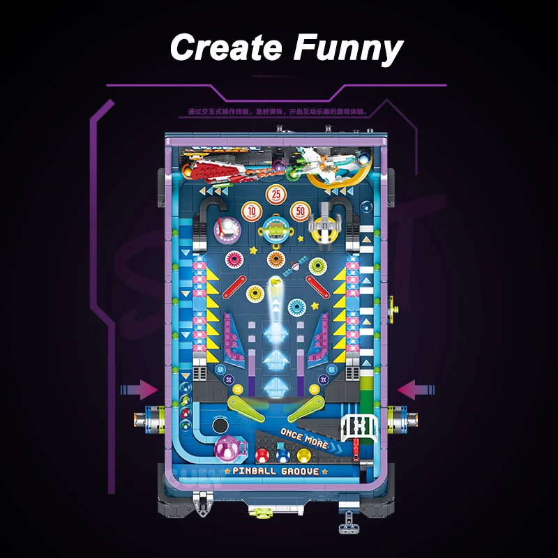2309 деталей: Креативный 3D-ко – обзор и цена Pinball Machine