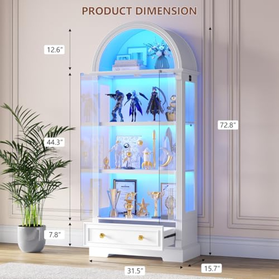 Арочный витринный шкаф для гос – обзор и цена Glass Cabinet Display