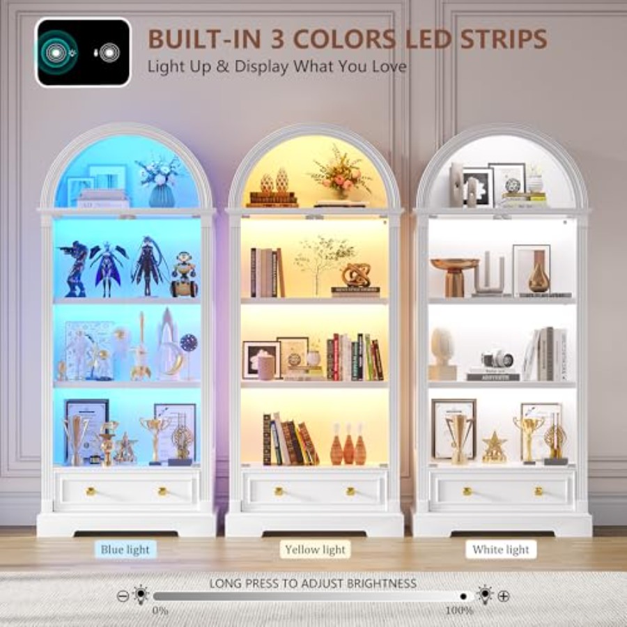 Арочный витринный шкаф для гос – обзор и цена Glass Cabinet Display