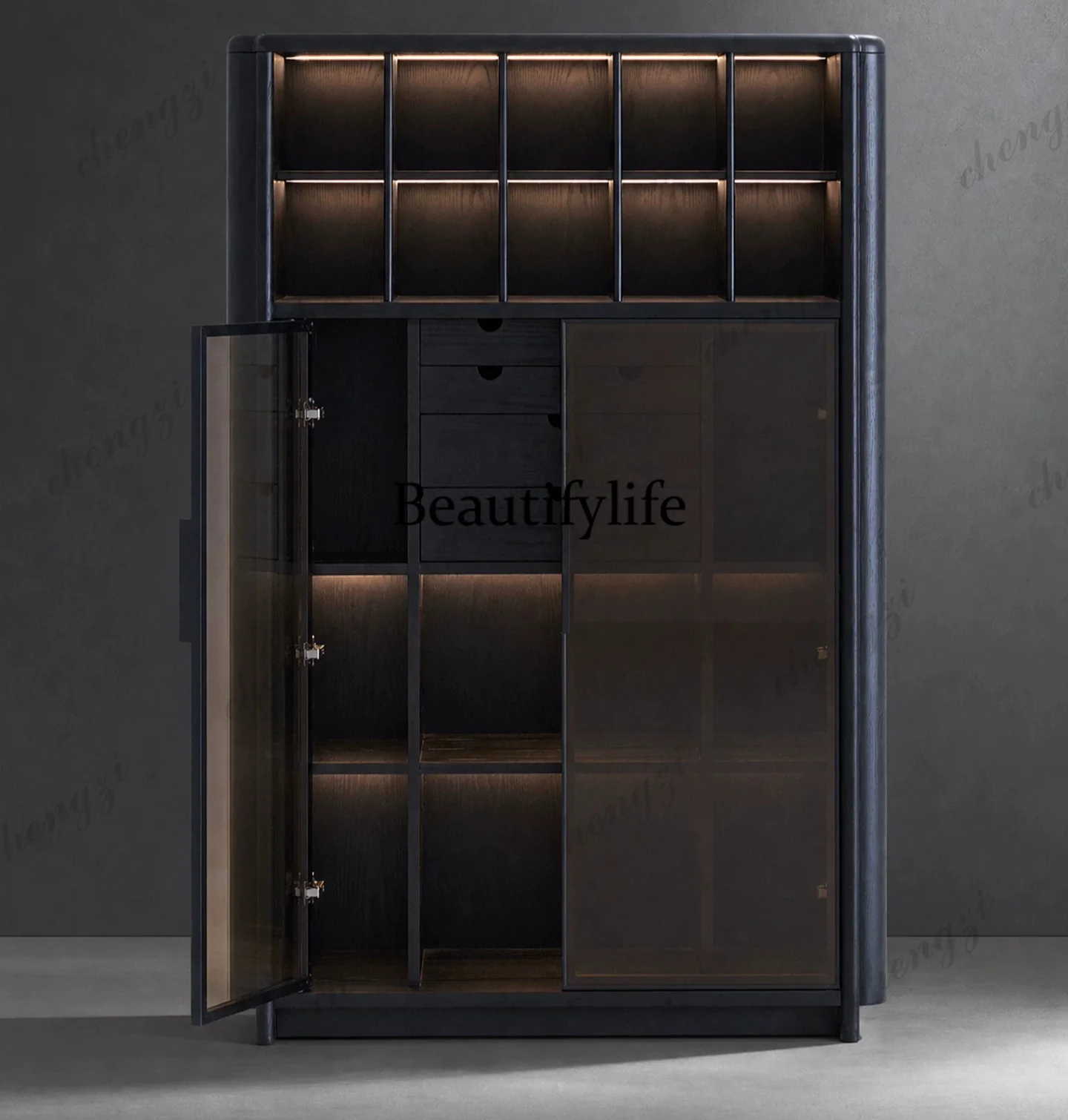 a55 Итальянский минималистский – обзор и цена Glass Cabinet Display